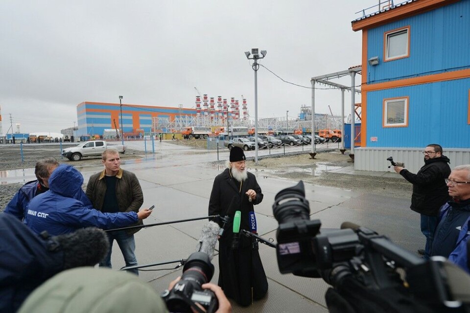 Patriarch Kirill on visit to Sabetta, Yamal Peninsula. Photo: Patriarchia.ru