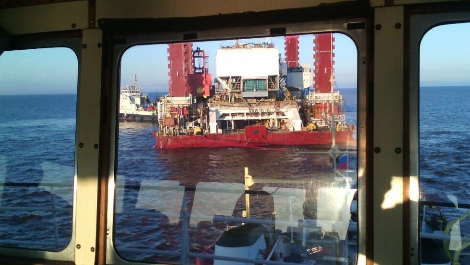 Jackup rig 'Amazon'. Photo: Gazprom Flot