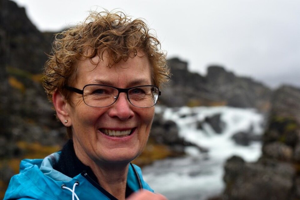Sigrún Stefánsdóttir is studying to become a guide. Photo: Thomas Nilsen