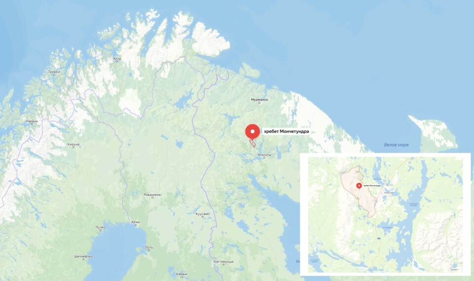 The Monchetundra is located in the central part of the Kola Peninsula, near Monchegorsk.