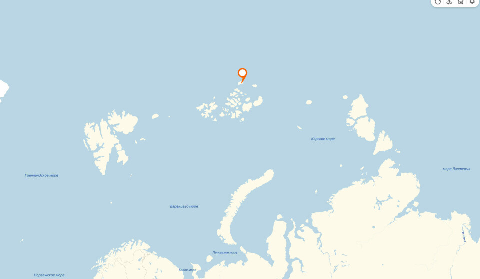 The Rudolf Island is located in archipelago Franz Josef Land.