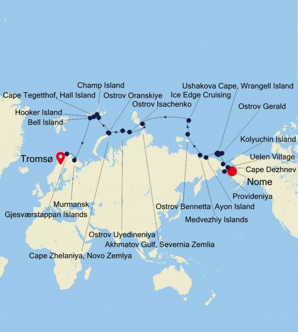 Маршрут Silver Explorer. Карта: silversea.com