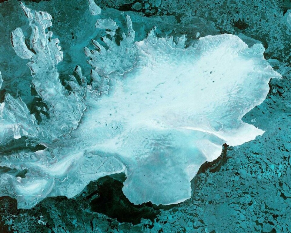 Austfonna ice cap on Svalbard. Photo: ESA