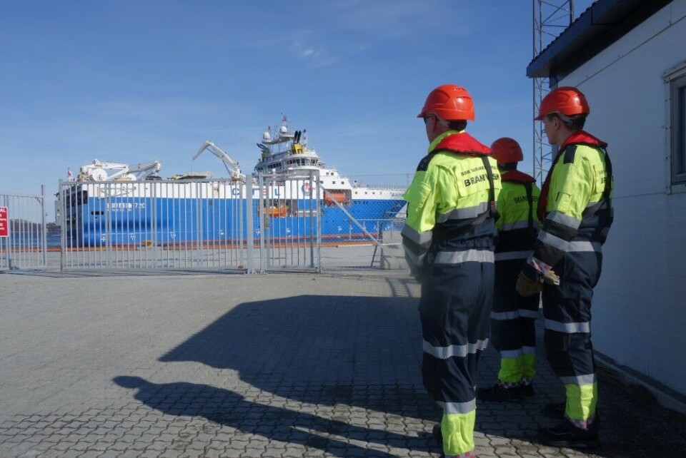 'Hai Yang Shi You 720' in Kirkenes, Norway. Photo: Atle Staalesen