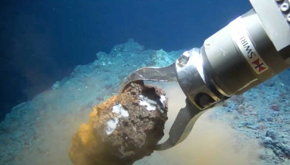 Norway eyes extraction of seabed minerals in the North Atlantic. Photo: screenshot of video from the Norwegian Shelf Directorate