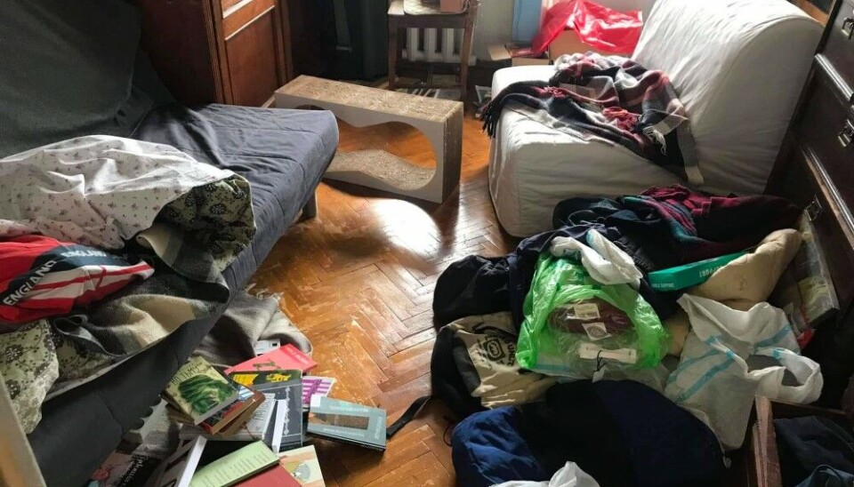 House search in the home of the peace prize winner. Photo: Yan Rachinsky