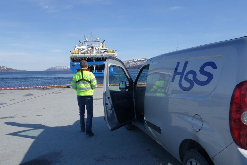 'Hai Yang Shi You 720' in Kirkenes, Norway. Photo: Atle Staalesen