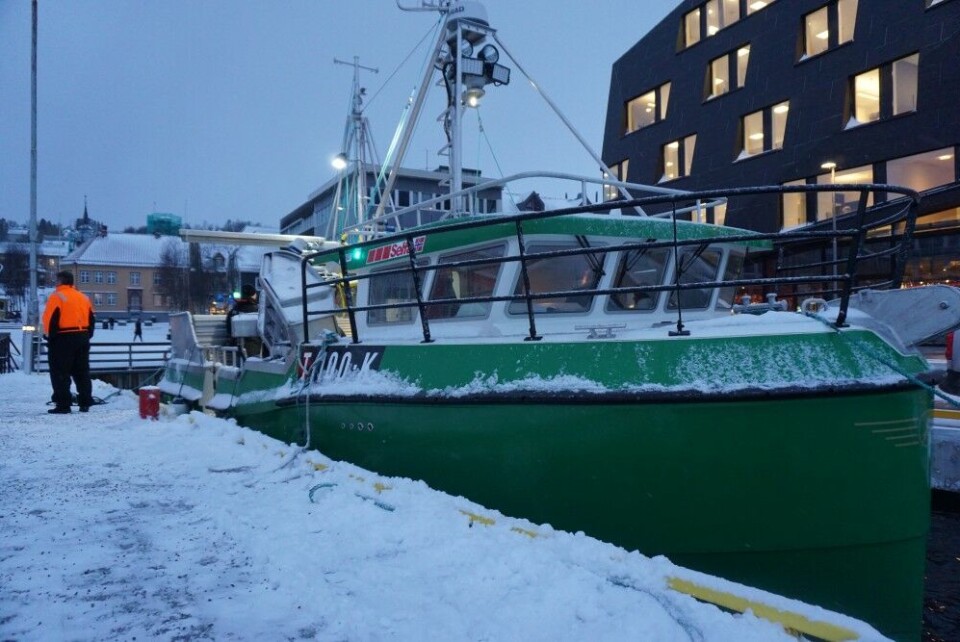 From outside, the electric sjark looks like any other small fishing vessels. Photo: Thomas Nilsen