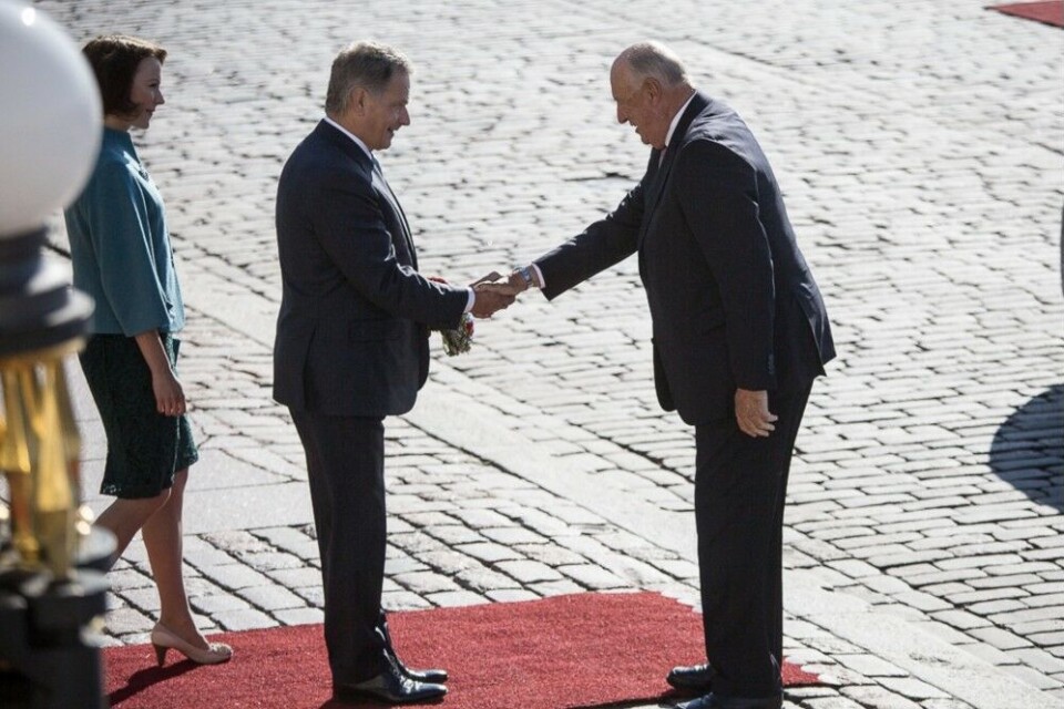 President greets king in Helsinki. Photo: tpk.fi