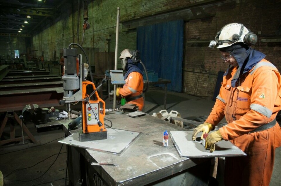 Workshop at Reinertsen in Murmansk. Photo: Thomas Nilsen