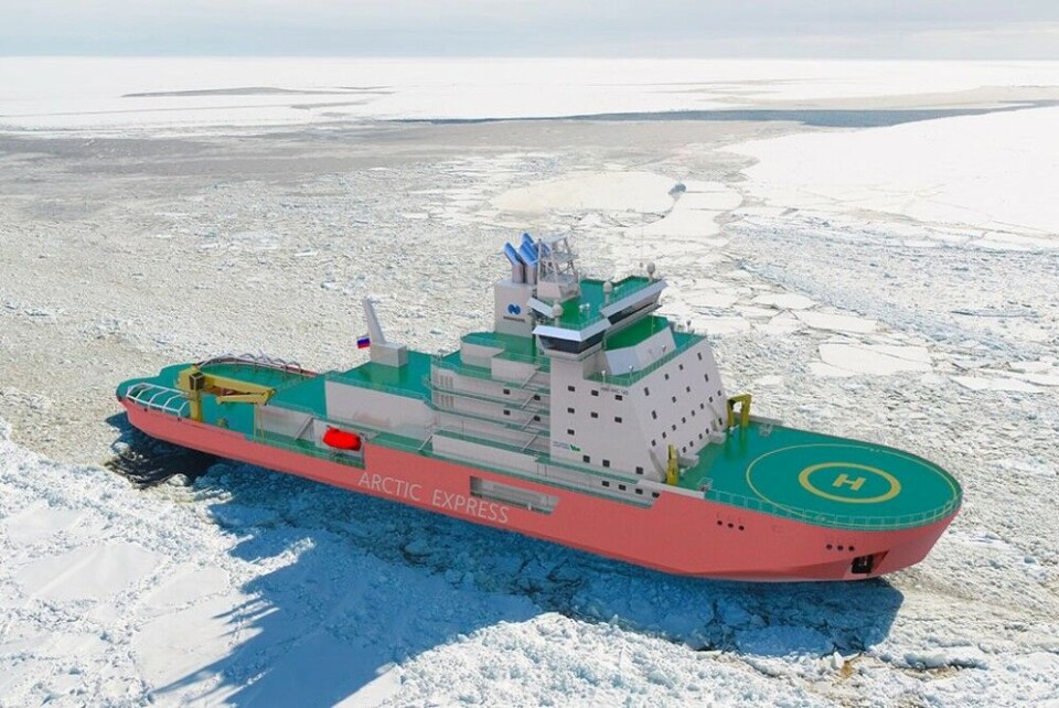 The new icebreaker is designed by AkerArctic and built by the Helsinki Yard. Photo: AkerArctic