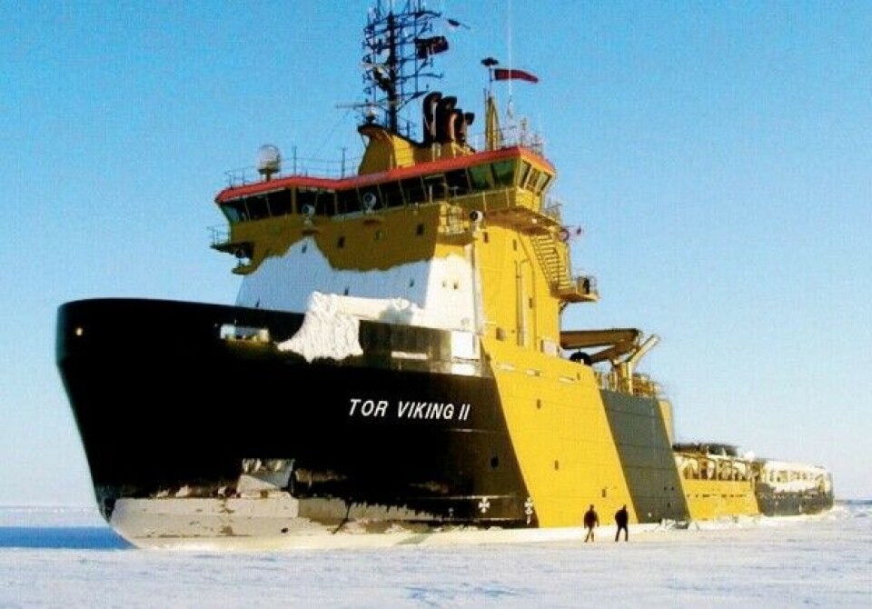 'Tor Viking' makes it into the history books on Arctic shipping. Photo: Vikingsupply.com