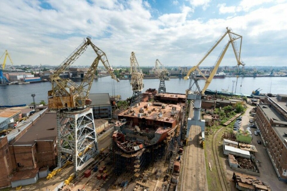 The Baltic Yard in St.Petersburg has reportedly made 'serious miscalculations' in its planning of the 'Viktor Chernomyrdin' icebreaker. Illustration photo: bz.ru
