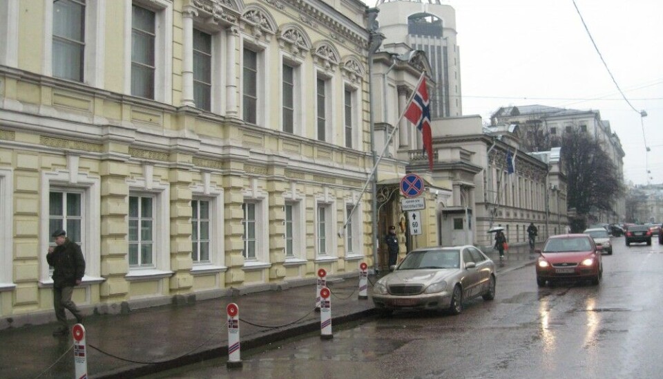The Norwegian Embassy in Moscow will have to cut the number of local staff. Photo: Thomas Nilsen