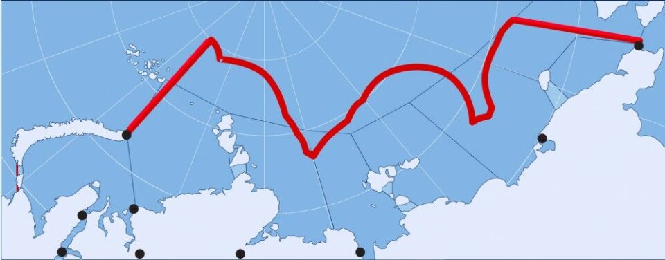 The Northern Sea Route. Map by: nsra.ru