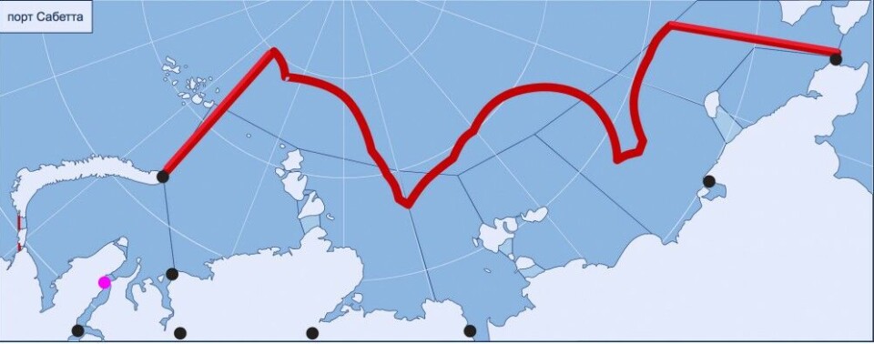 The Northern Sea Route includes the waters between the Novaya Zemlya and the Bering Strait. Map by nsra.ru