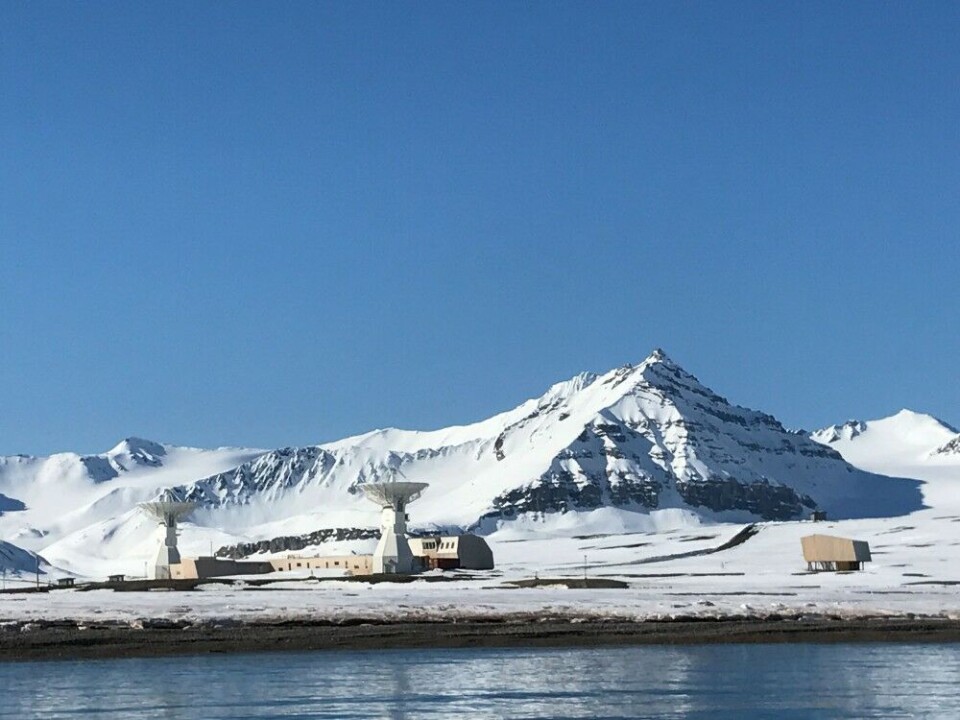 The new earth observatory in Ny Ålesund, Svalbard. Photo: Norwegian Mapping Authority/Per Erik Opseth