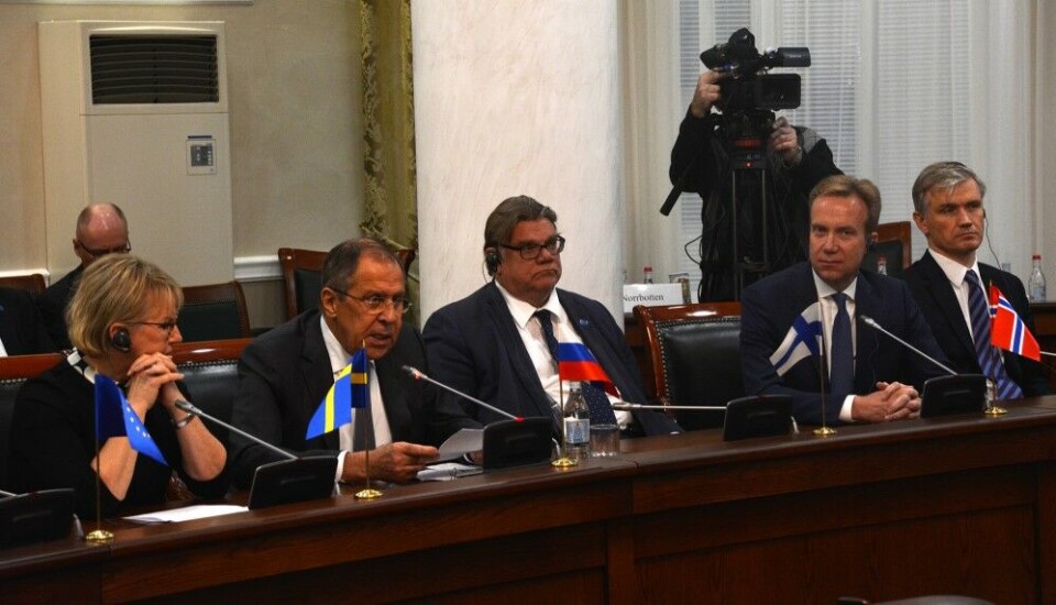 Foreign ministers' meeting in Arkhangelsk. Photo: Atle Staalesen