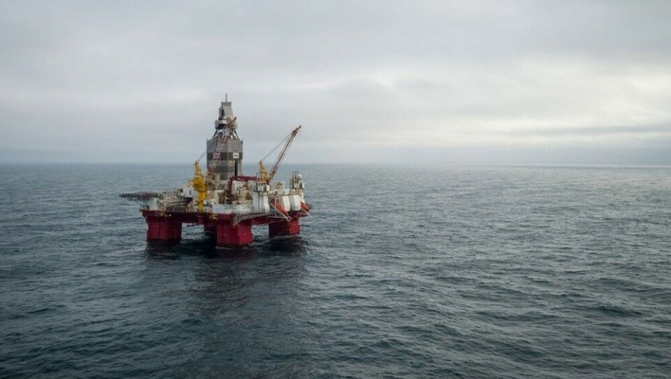 The 'Transocean Enabler' has found more oil in the Barents Sea. Photo: Equinor
