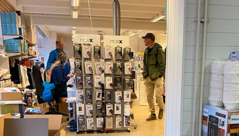 Andrei Medvedev in a store in Kirkenes downtown ahead of his attempted illegal border crossing to Russia. Photo: Olesia Krivtsova