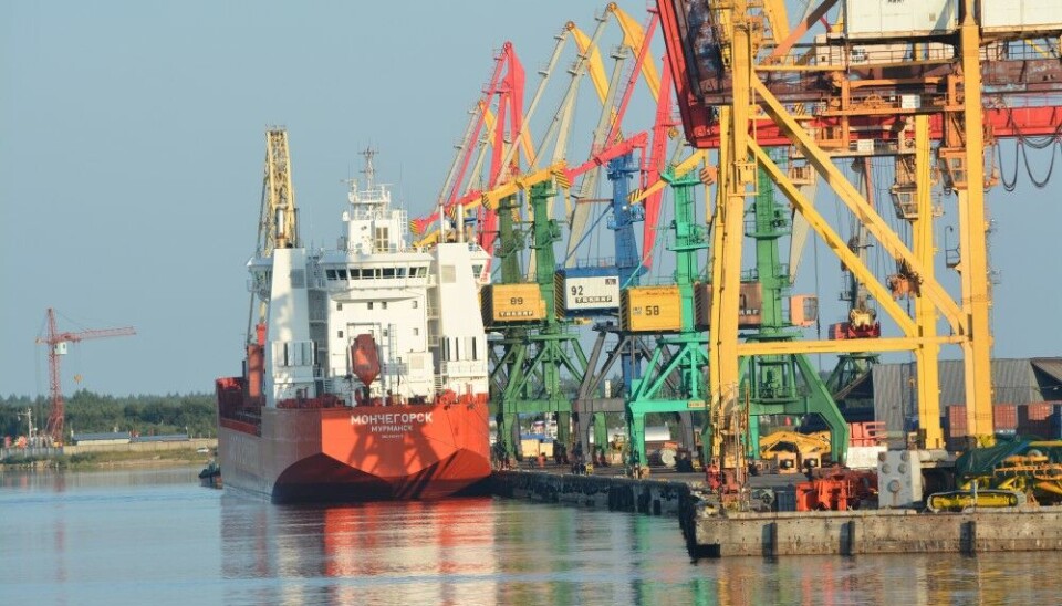 Arkhangelsk deep sea port. Photo: Thomas Nilsen