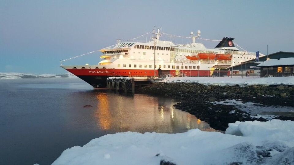 “Polarlys” is one of Hurtigruten’s cruise vessels that sails along the coast of Norway. Photo: Thomas Nilsen