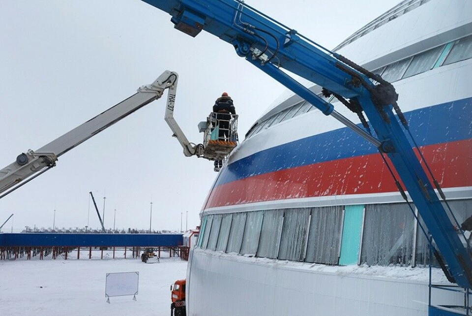 Construction of base at Franz Josef Land. Photo: mil.ru