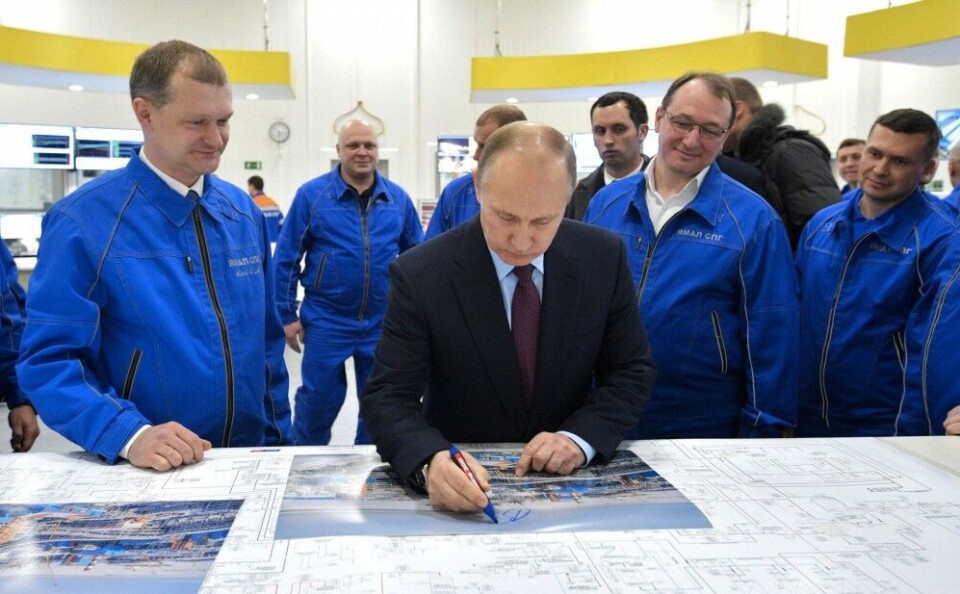 Vladimir Putin in early December visited the Yamal LNG plant, which accounts for a major share of Russian Arctic shipping. Photo: Kremlin.ru
