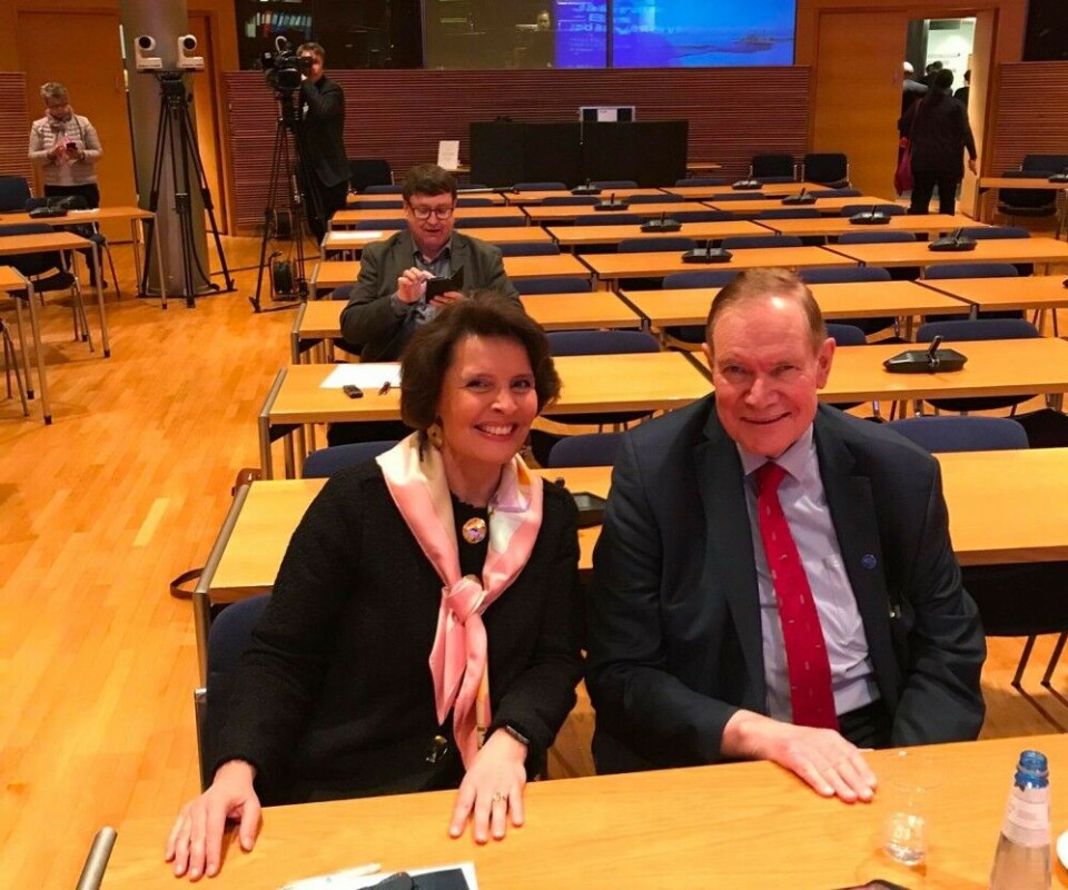 Anne Berner and Paavo Lipponen. Photo: Oddgeir Danielsen