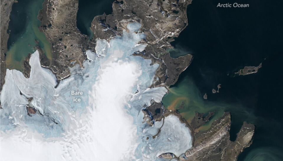 Svalbard picture from the sattelite. Photo: NASA