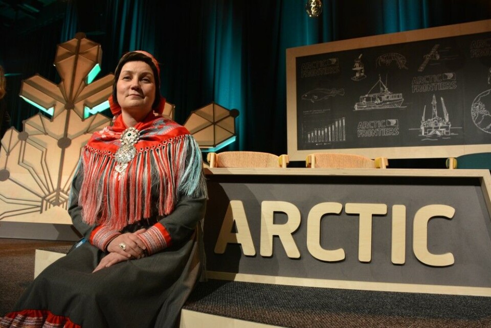 Aili Keskitalo is President of the Norwegian Sámi Parliament. Photo: Atle Staalesen