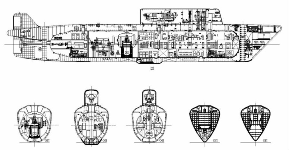 Technical drawing by Malachite Design Bureau