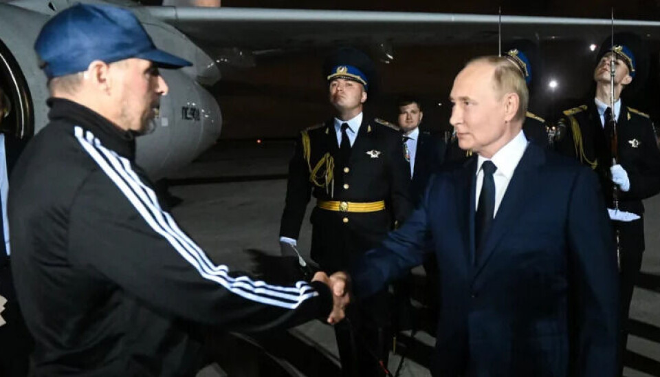 Вадим Красиков и Владимир Путин встретились, словно старые друзья. Фото: Михаил Воскресенский / ТАСС