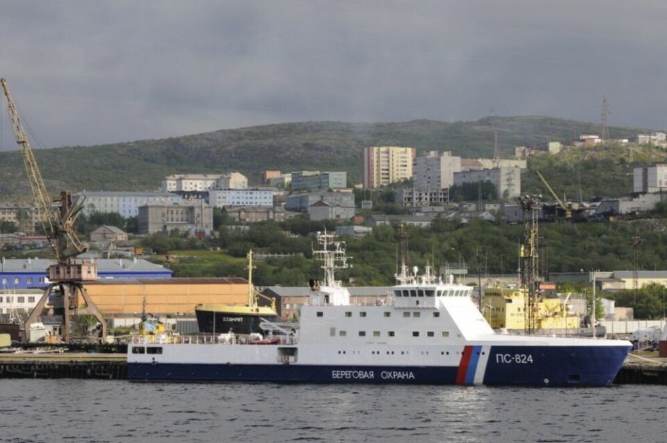 FSB Coast Guard vessel in Murmansk. Photo: Thomas Nilsen