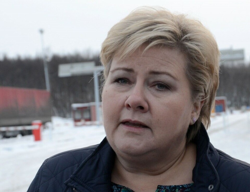 Prime Minister Erna Solberg. Photo: Atle Staalesen
