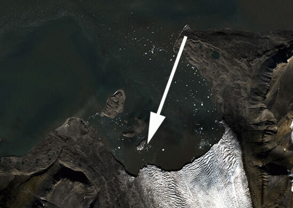 The newly discovered island is 410 x 200 meters with the highest point 27 meters above sea level.