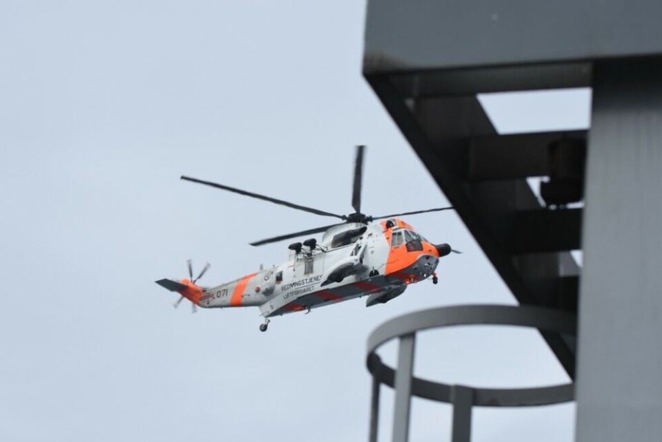 Norwegian Sea King SAR helicopter. Thomas Nilsen