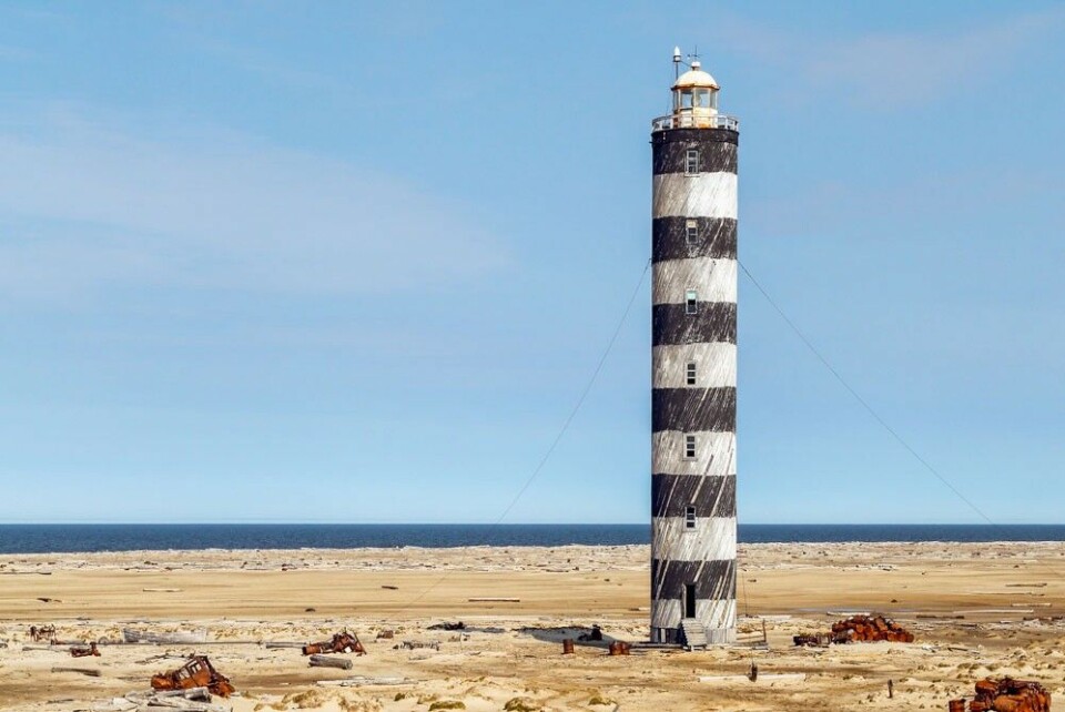 The Vilkitsky lighthouse guides ships through the strait separating the Kara Sea and Laptev Sea. Photo: Rosatom