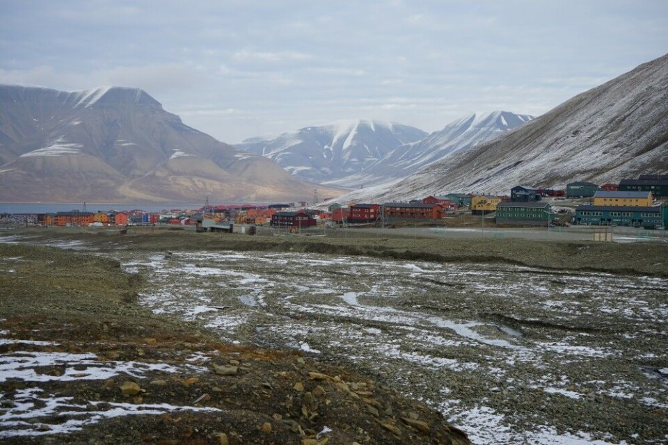 Melting permafrost. Longyearbyen, Svalbard. Photo: Thomas Nilsen