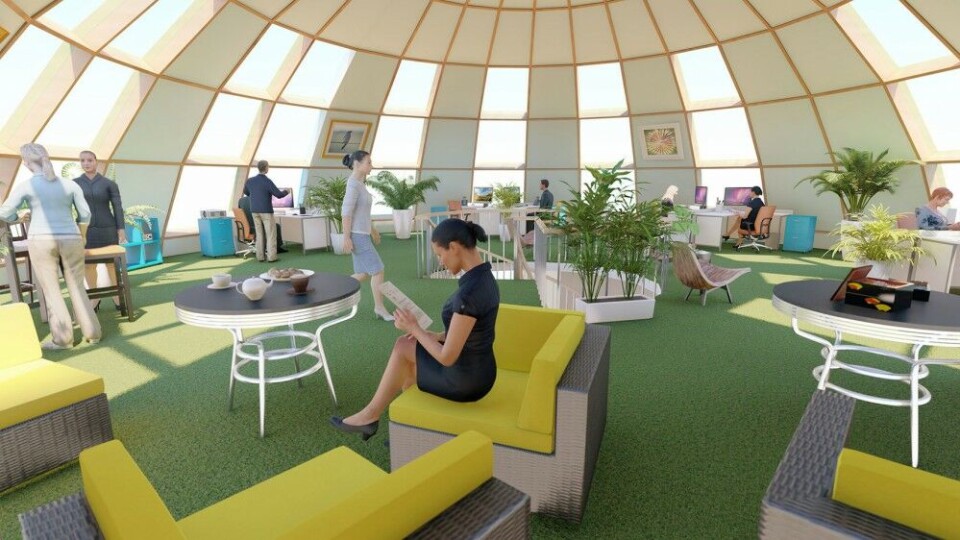Interior of one dome. http://arctic-mipt.com