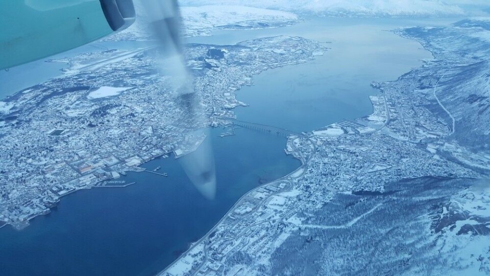 Take-off from Tromsø. Photo: Thomas Nilsen