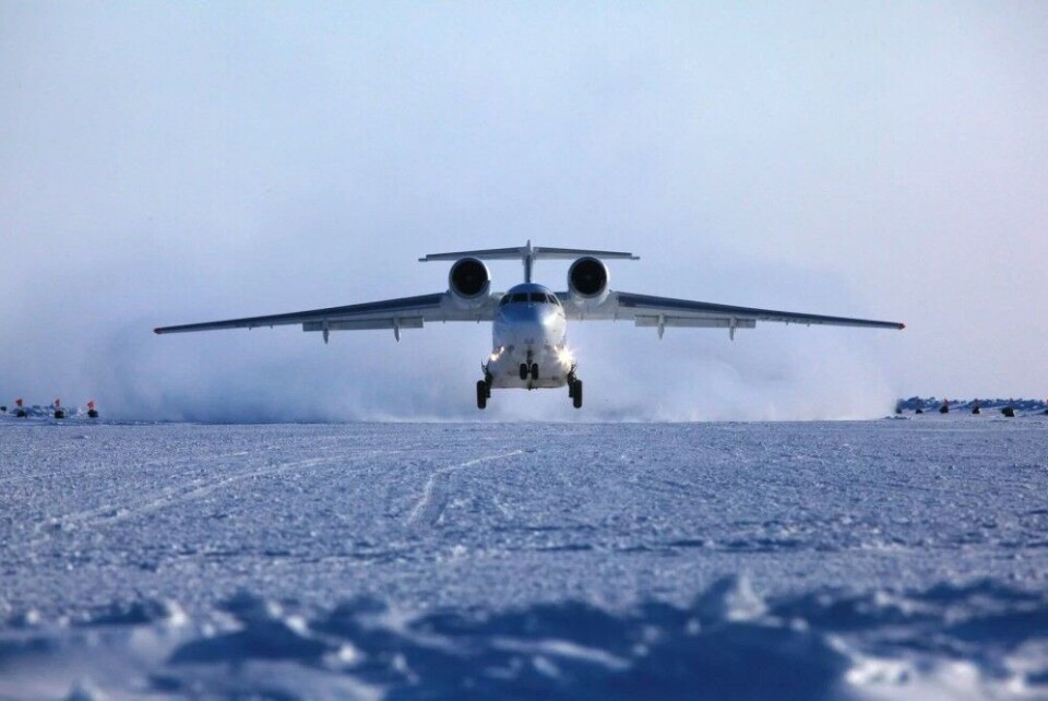 The An-74 has until now been used for remote and complex flights. Here from the Barneo base near the North Pole. Photo: campbarneo.com