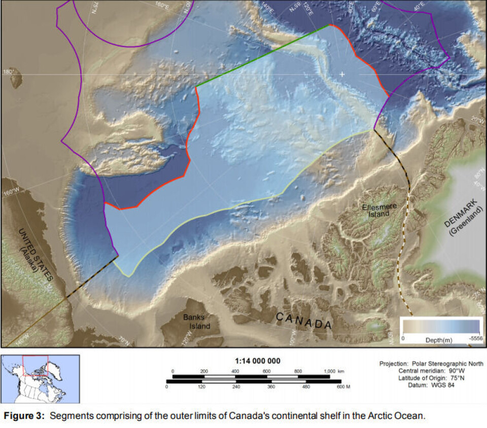 Canada files submission to establish continental shelf outer limits in Arctic Ocean