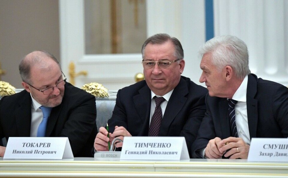 Roman Trotsenko (left) in a meeting in the Kremlin. Photo: Kremlin.ru
