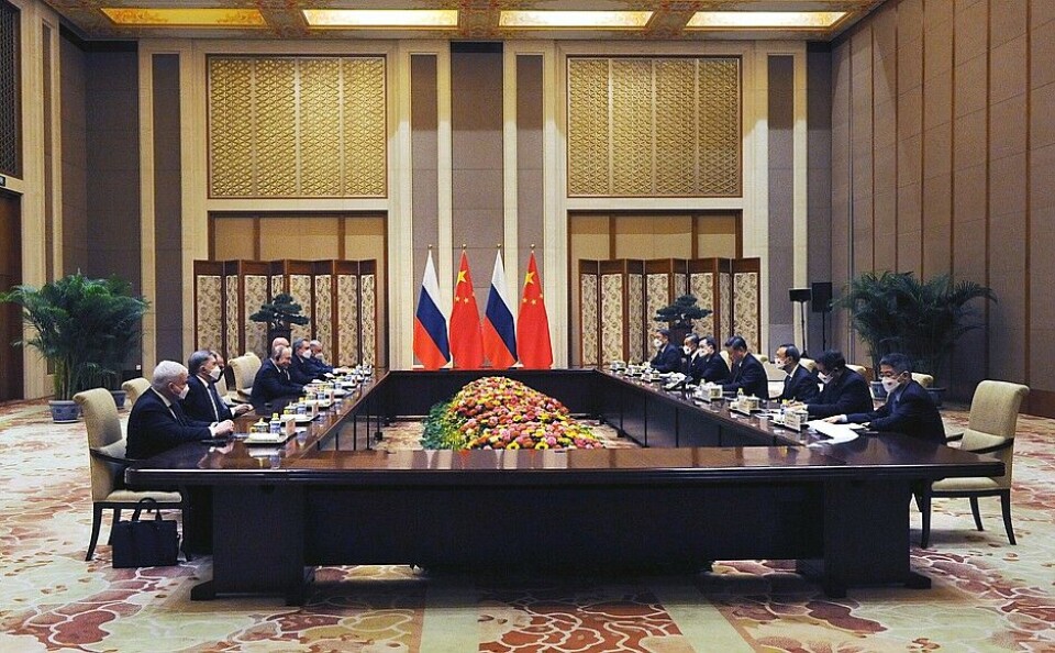 China and Russia announced their intention to collaborate in many areas, including military-technical cooperation, mutual recognition of coronavirus vaccines, space, climate change, artificial intelligence, and control of the Internet. Photo: Kremlin