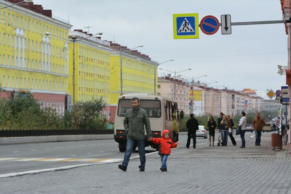 Lenin Prospekt, Norilsk. Photo: Thomas Nilsen