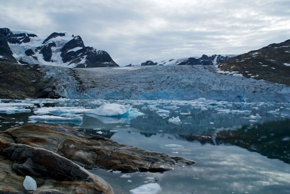 Greenland glacier. Photo: Gunnar Reinholdtsen