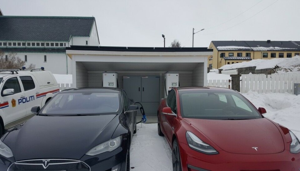 Finnmark region today has a well-established network of more than 30 fast- and super chargers for electric cars. Photo: Thomas Nilsen