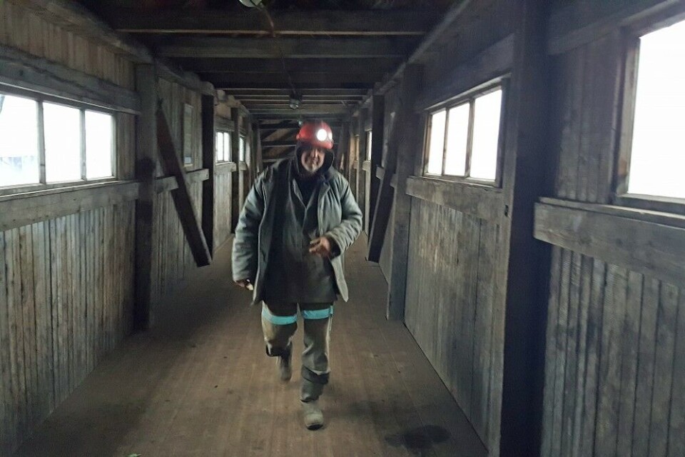 Coal miner in Barentsburg. Photo: Thomas Nilsen