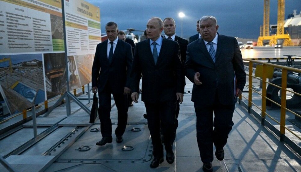 Rosneft CEO Igor Sechin (right) together with Vladimir Putin and Deputy PM Yuri Trutnev in Vladivostok in 2023.
